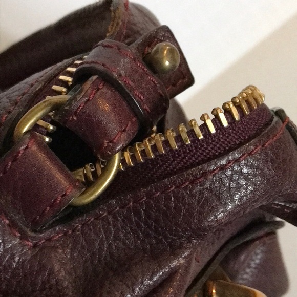 Vintage Chloe Paraty Plum Leather Gold Brass Hardware - Picture 8 of 9